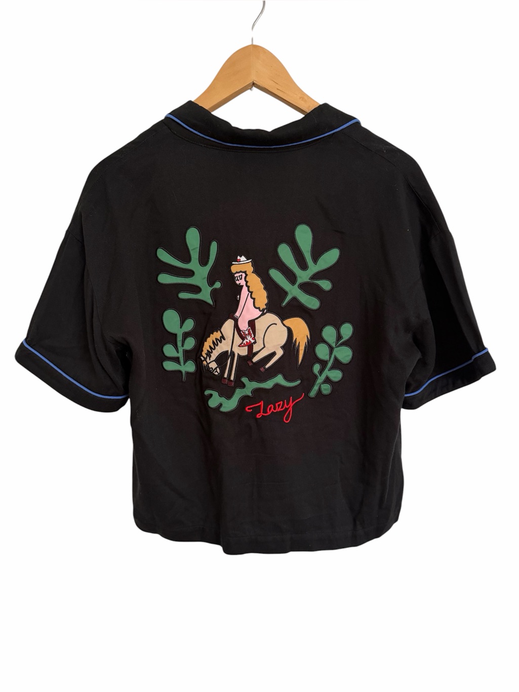 Lazy Oaf Western Rodeo Babe Bowling Shirt - Like New, Size 10 — image 6 of 8